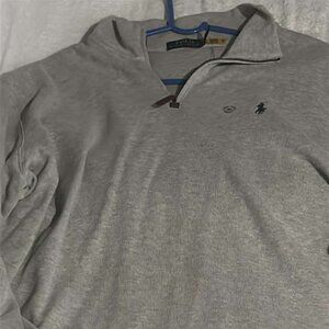 Polo Ralph Lauren Grey Sweatshirt - XXL | Classic & Comfy!